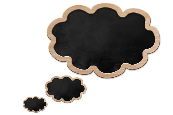 Bolha de pensamento em forma de quadro negro — Fotografia de Stock