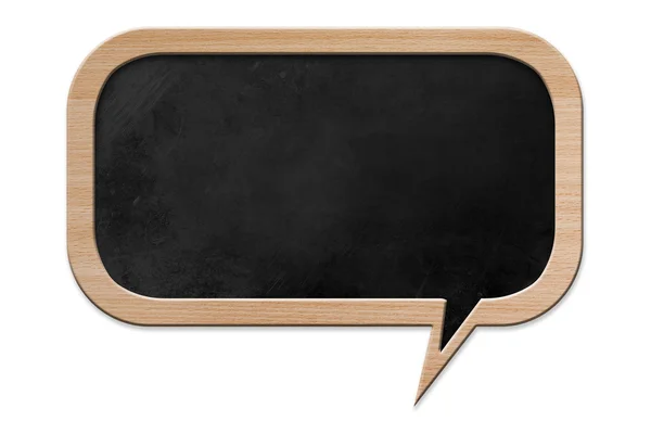 Speech bubble shaped Blackboard — Stock Photo, Image