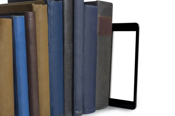 Kitap ve tablet bilgisayar — Stok fotoğraf