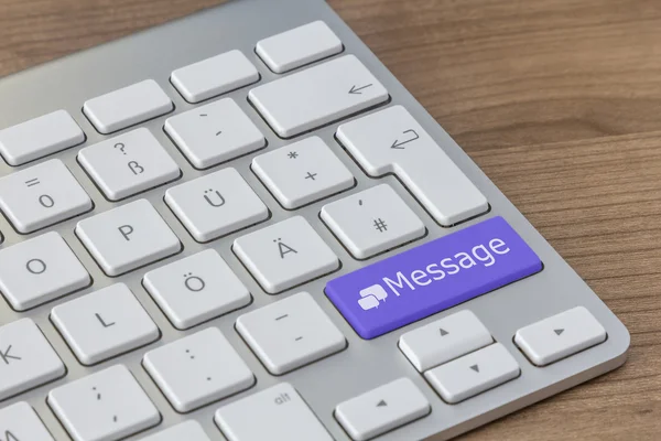 Message on modern Keyboard — Stock Photo, Image