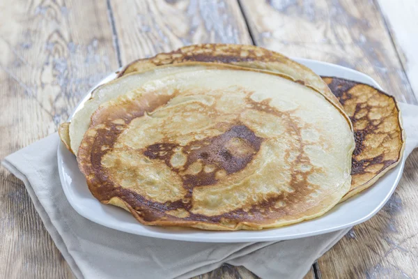 Plate with Pancakes — Stock Photo, Image