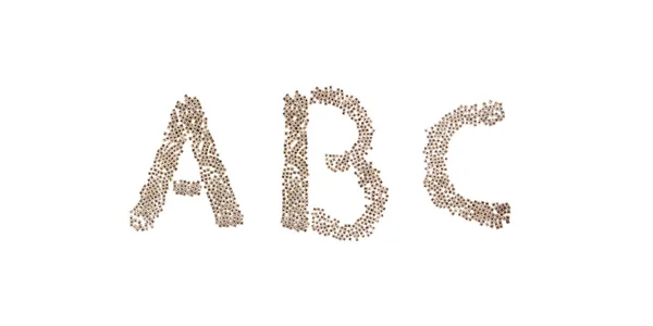 ABC written with small cubes — Stock Photo, Image