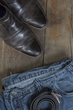 Vintage Jeans and Boots