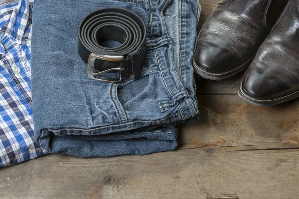 Vintage Jeans and Boots — Φωτογραφία Αρχείου