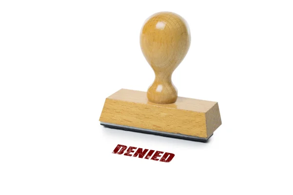 Denied Rubber Stamp — Stok fotoğraf