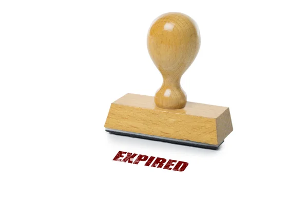 Verlopen rubber stamp — Stockfoto