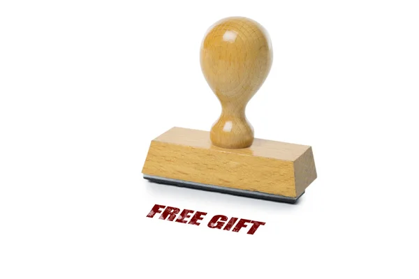 Free Gift Rubber Stamp — Stock Photo, Image