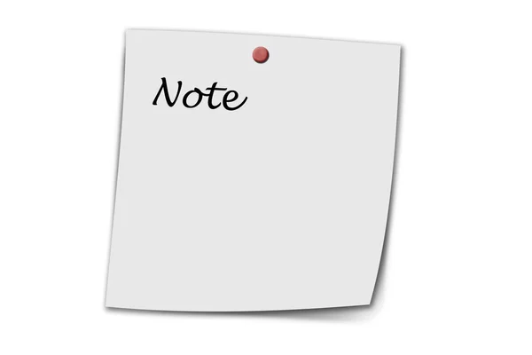Note written on a memo — Stock Photo, Image