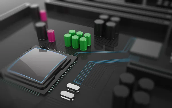 CPU-Konzept für Zentralrechner — Stockfoto