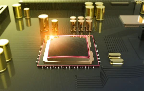 Centrale Computer Processor Cpu concept — Stockfoto