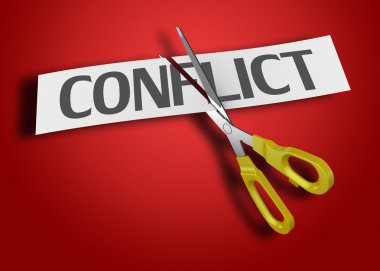 Conflict concept clipart