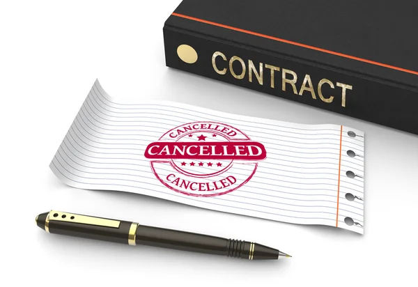 Stamp cancelled — Stock Photo, Image