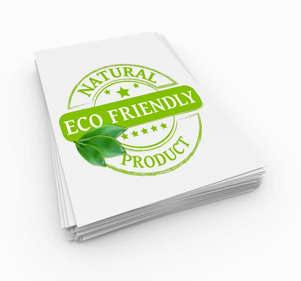Stamp eco friendly — Stock Photo, Image