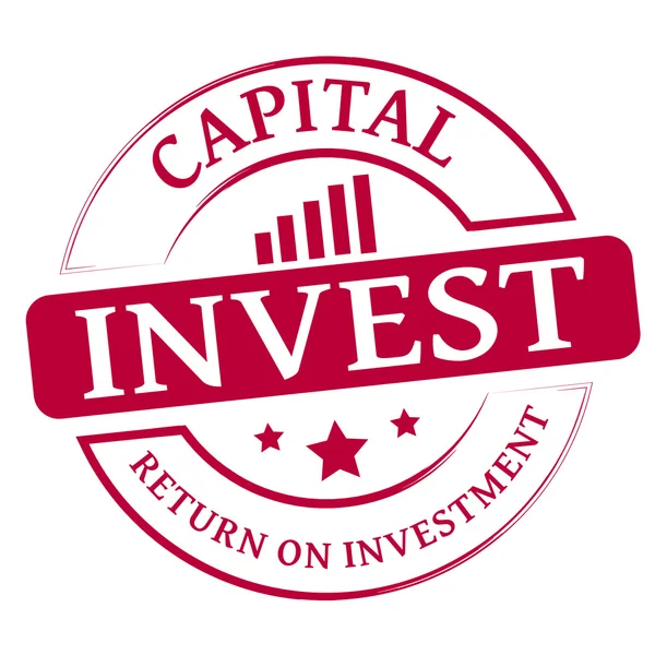 Timbre d'investissement — Image vectorielle