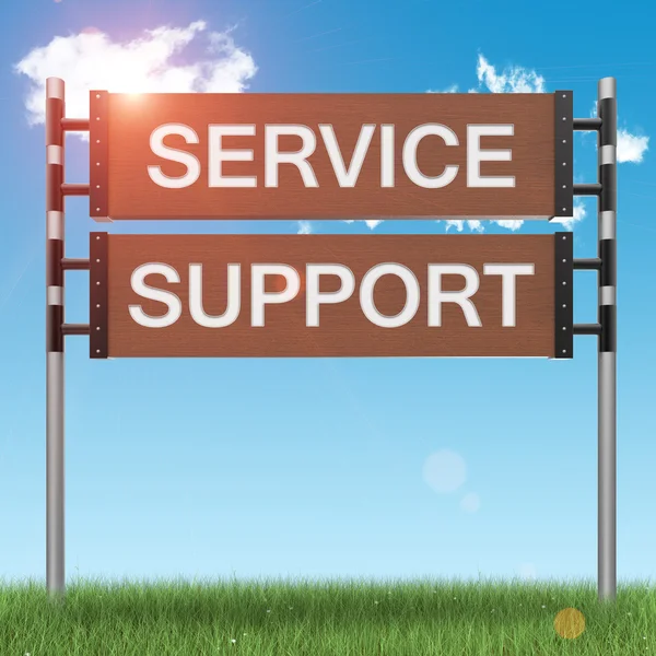 Business support concept sign — Stock Photo, Image