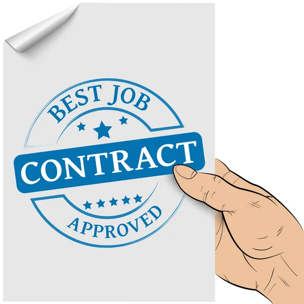 Contract concept — Stock Vector