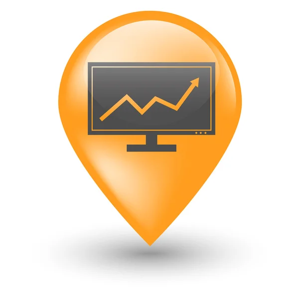 Statistics web icon — Stock Vector