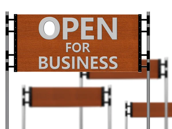 Open for business — Stock Photo, Image