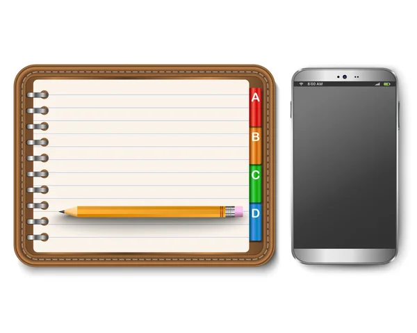 Notebook concept — Stock Vector