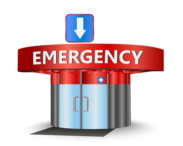Emergency building — Stock Vector