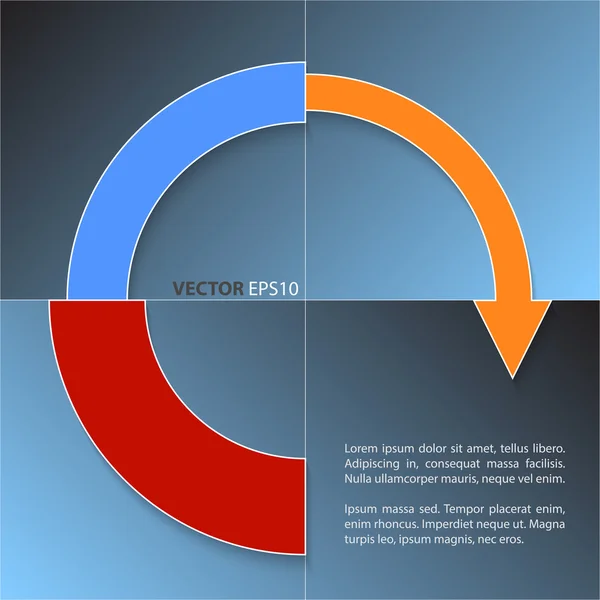 Financial business chart — Stock Vector