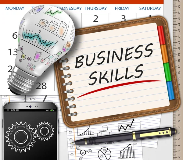 Business skills concept — Stock Photo, Image