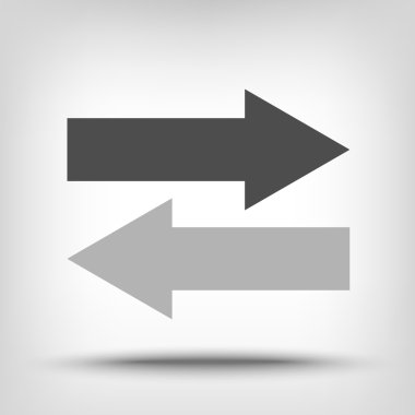 Two opposing arrow