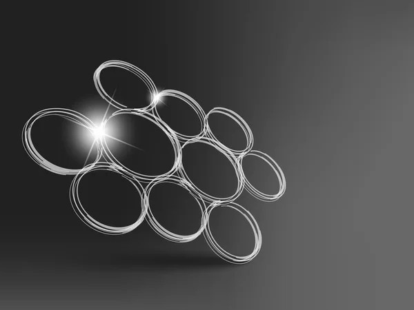 Group outlined circles — Wektor stockowy