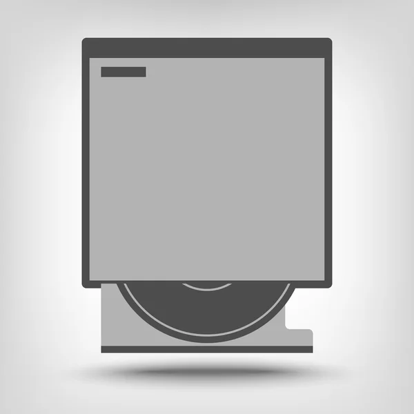 Lecteur DVD, icône — Image vectorielle