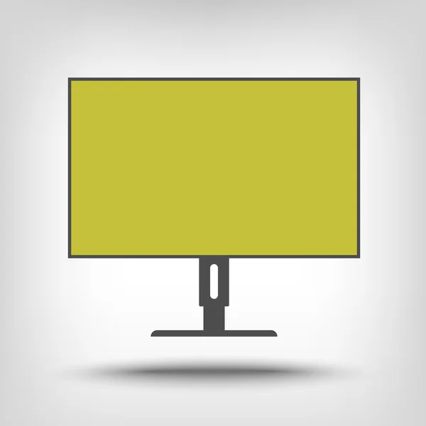 Ícone monitor de computador — Vetor de Stock