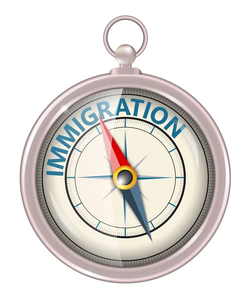 Immigration as concept — Stock Vector