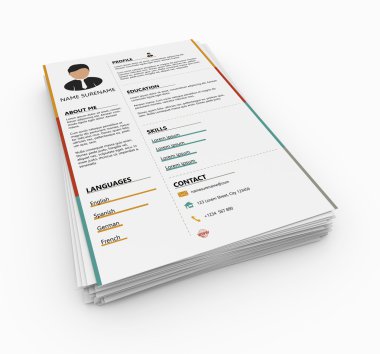 Kavram olarak minimalist özgeçmiş
