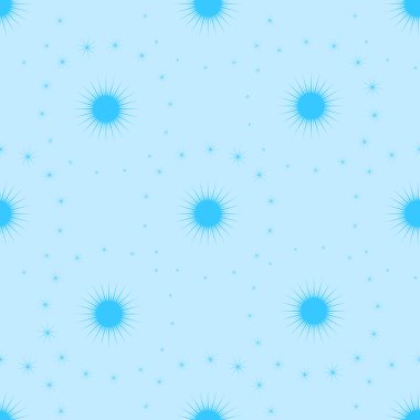 Mavi çiçekli kusursuz desen 