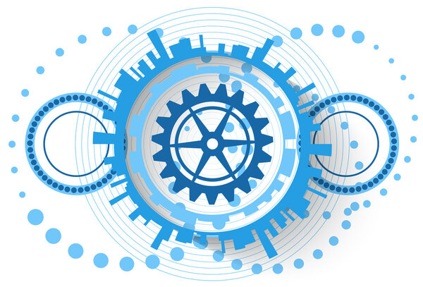 абстрактный синий фон технологии 