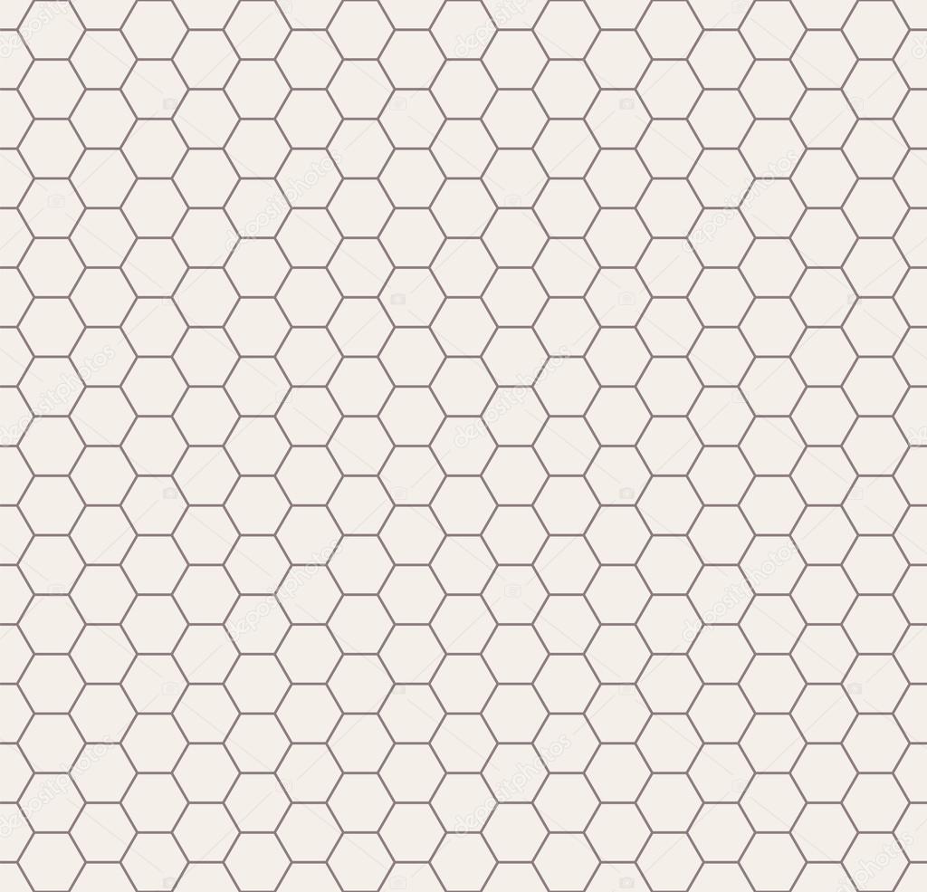 Abstract black and white honeycomb seamless pattern.