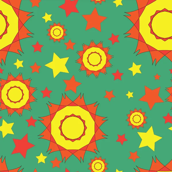 Geometrische nahtlose Muster, nahtlose Hintergrund kreisförmige Muster im ethnischen Stil, Muster mit abstrakten — Stockvektor
