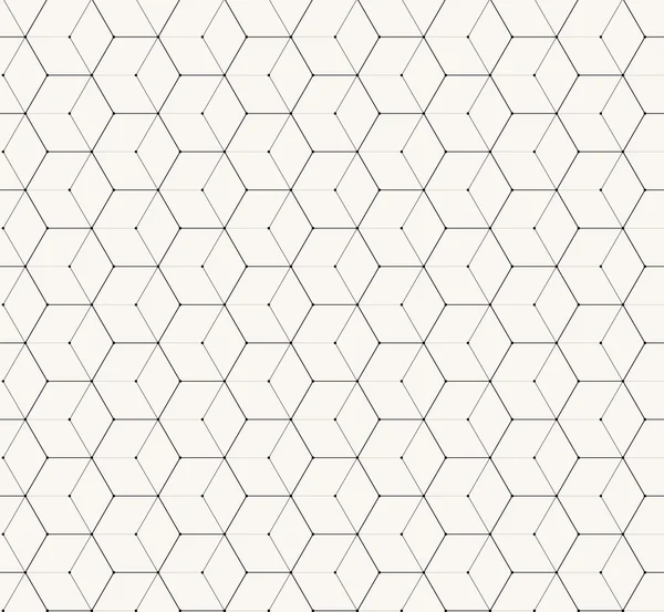 Hexagones vector gris simple patrón sin costura — Vector de stock