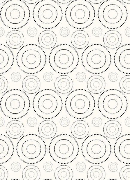 Modèle sans couture vectoriel. Répéter fond abstrait avec des cercles . — Image vectorielle