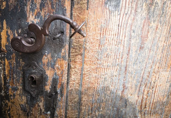 Klamka drzwi zardzewiały — Zdjęcie stockowe