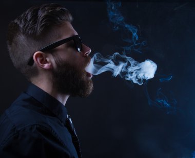 hipster smoker clipart
