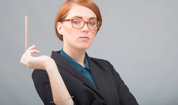 Red-haired businesswoman's porttrait — Stock Photo, Image