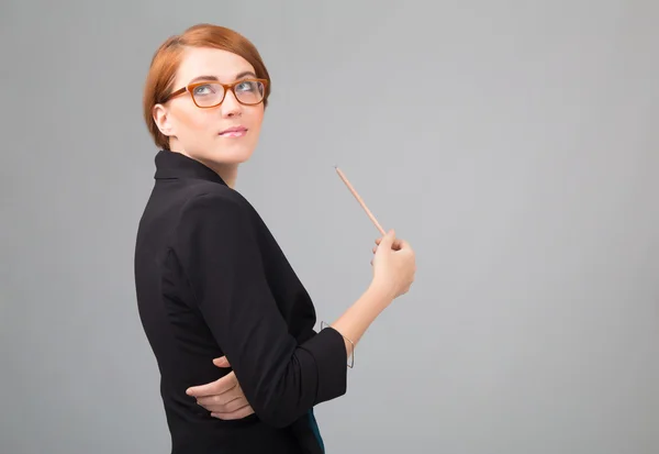 Red-haired businesswoman's porttrait — Stock Photo, Image