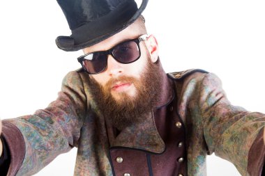 Hipster selfie