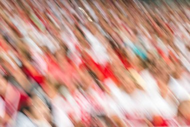 Stadyumdaki taraftarlar - kasıtlı olarak bulanık.