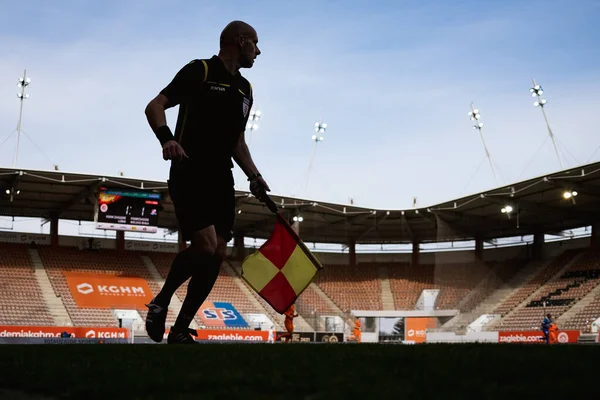 Lubin Polónia Abril 2021 Jogo Futebol Polonês Pko Ekstraklasa Entre — Fotografia de Stock