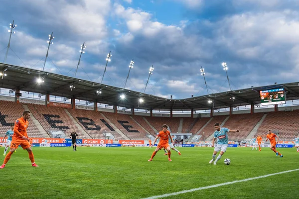 Lubin Poland April 2021 Football Match Polish Pko Ekstraklasa Kghm — стокове фото
