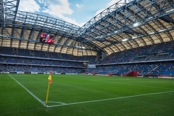 Poznan Polen Juni 2021 Freundschaftsspiel Polen Island Luftaufnahme Vom Stadion — Stockfoto