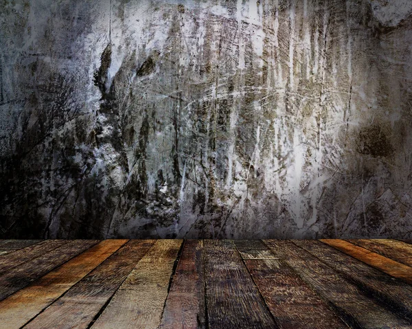Grunge hormigón y madera vieja de fondo — Foto de Stock