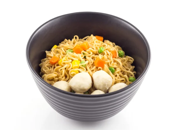 Noodle og svinekød bold - Stock-foto