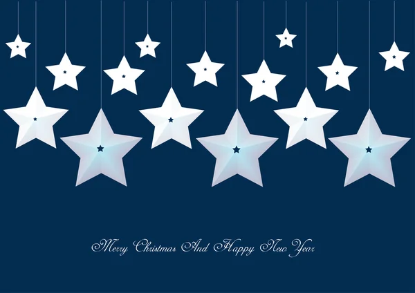 Christmas background with stars — Stock Vector